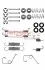 Комплект пружинок колодок ручника Ford Transit 80-120 91-00 (254x50) 1050705