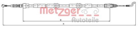 Трос ручного гальма METZGER 107394