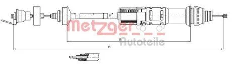 Трос сцепления METZGER 11.2198