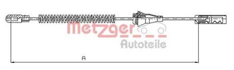 Трос ручного гальма METZGER 115763
