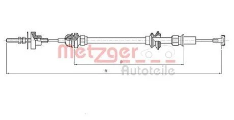 Трос зчеплення METZGER 19208E