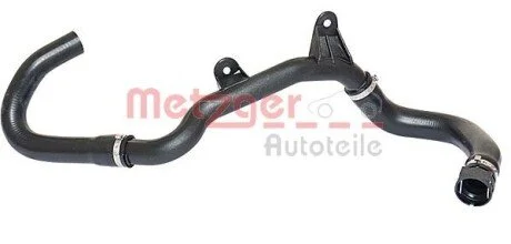 Патрубок радіатора (верхній) Fiat Ducato/Citroen Jumper 2.2HDi 06- (R) (к-кт в зборі) METZGER 2420224