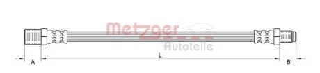 Шланг гальмівний METZGER 4110620 (фото 1)