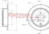Диск гальмівний (задній) Subaru Forester 08-/Impreza 08-/Outback 08- (286x10) METZGER 6110099 (фото 1)