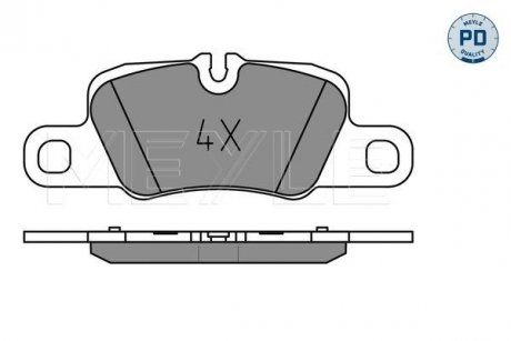 Brake pad set MEYLE 0252455416PD (фото 1)