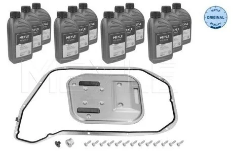 Гідравлічний фільтр коробки передач з маслом (0BL, 8HP90) AUDI A8 D4 CDSB/CTEC 11.09-01.18 MEYLE 1001350015XK (фото 1)