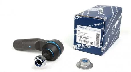 Наконечник тяги рулевой AUDI A3, Q3, SEAT LEON, VW PASSAT 01- перед. мост слева MEYLE 116 020 0025