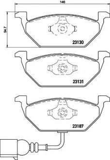 Колодки гальмівні дискові PKW AUDI / SEAT / VW / SKODA MINTEX MDB2040