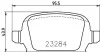 OPEL Колодки тормозные задние CORSA 01- MINTEX MDB2168 (фото 1)