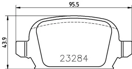 OPEL Колодки тормозные задние CORSA 01- MINTEX MDB2168