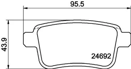Колодки тормозные дисковые передние PKW RENAULT KANGOO MINTEX MDB2964