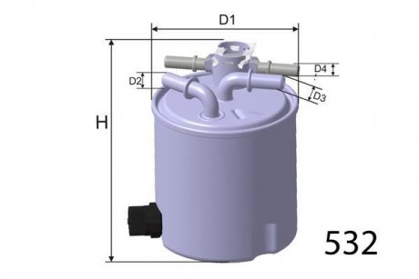 Фільтр палива MISFAT M503 (фото 1)