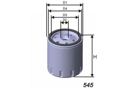 Фільтр олії Skoda Fabia 1.0,1.4 99- /VW Lupo 1.0 MISFAT Z435 (фото 1)