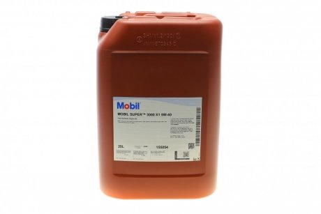 Моторна олія Super 3000 X1 5W-40 синтетична 20 л MOBIL 150011 (фото 1)