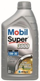 Олива мот 5W30 1L Super 3000 XE =151456 GM Dexos 2-SF/MB 229.51/229.52/229.31/VW 505 00 MOBIL 151189