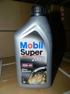 Моторное масло Super 2000 X1 10W-40 полусинтетическое 1 л MOBIL 152049