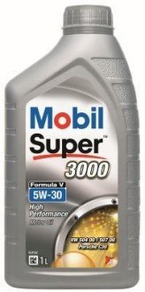 Олива мот 5W30 1L Super 3000 Formula V =153454 MB229.51/229.31/VW504.00/507.00/BMW Longlife-04/Por0 MOBIL 152356