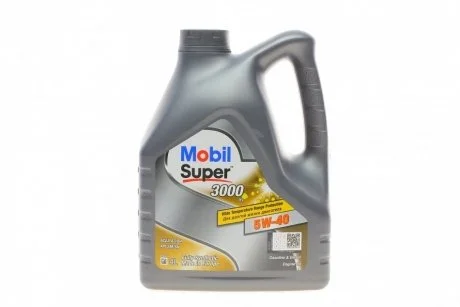 Масло SUPER 3000 X1 5W40 4л MOBIL 152566