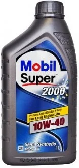 1л Super 2000 10W-40 Полусинтетика ACEA A3/B3, MB-Approval 229.1, VW501 01/505 00 MOBIL MOBIL4144 (фото 1)