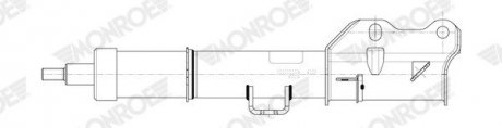 Амортизатор (передній) MB Vito (W447) 1.6CDI/2.2CDI 14-, RWD/FWD MONROE G8820 (фото 1)