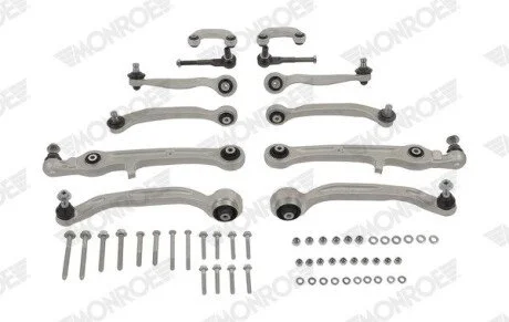 VW К-кт рычагов+тяги стаб.+наконечн. Audi A6 04- MONROE L0030
