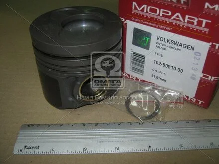 Поршень VAG 81,01 2,5 TDi AXD/AXE/BLJ T5 3/4/5 цел.04-(выр-во) MOPART 102-90910 00