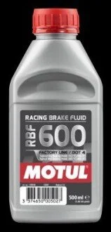 Рідина гальмівна синтетична "RBF 600 Factory Line", 0.5 л MOTUL 100948