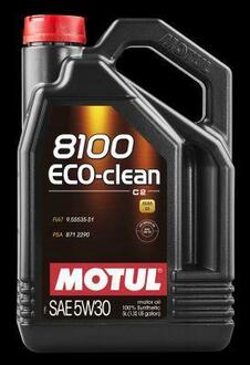 Масло моторное синтетическое "8100 Eco-clean 5W30", 5л MOTUL 101545