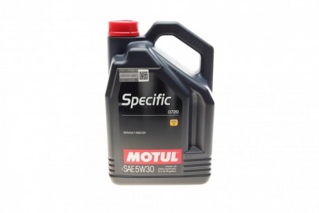 Моторна олія Specific 0720 5W-30 синтетична 5 л MOTUL 102209 (фото 1)