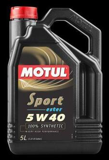 Масло моторне синтетичне естерове "Sport 5W50&apos;, 5л MOTUL 102716 (фото 1)