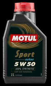 Масло моторне синтетичне естерове "Sport 5W50&apos;, 1л MOTUL 103048 (фото 1)