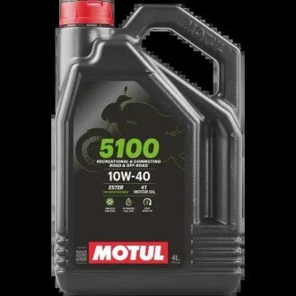 Масло для 4-х тактных двигателей Technosynthese эстеровое "5100 4T 10W40", 4л. MOTUL 104068