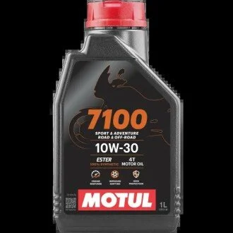 Масло для 4-х тактных двигателей синтетическое эстеровое "7100 4T 10W30", 1л MOTUL 104089