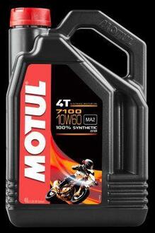 7100 масло 4T 10W60 (4л) 100% синтетика (845541) MOTUL 104101