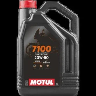 Масло для 4-х тактных двигателей "7100 4T SAE 20W50", 4л MOTUL 104104