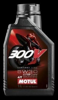 300V 4T FACTORY LINE ROAD RACING SAE 5W30 (1L) 835911 MOTUL 104108