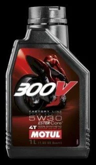 300V 4T FACTORY LINE ROAD RACING SAE 5W30 (1L) 835911 MOTUL 104108