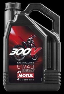 300V 4T FACTORY LINE OFF ROAD SAE 5W40 (4L) 845641 MOTUL 104135