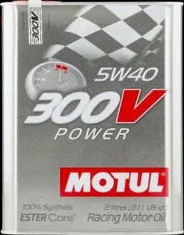 Масло моторное синтетическое эстеровое "300V Power 5W40", 2л (=103132) MOTUL 104242