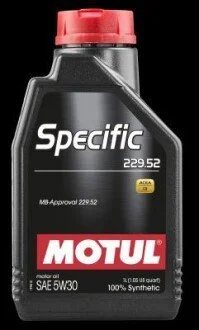 Масло моторное синт specific mb 229.52 5w-30 sn/cf c3, 1л MOTUL 104844