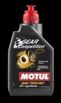 Масло трансмиссионное 100% cинтетическое эстеровое "Gear Competition 75W140", 1л. MOTUL 105779