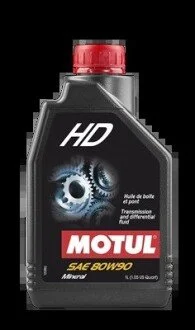Масло трансмиссионное минеральное "HD" 80W-90, 1л (100102=) MOTUL 105781