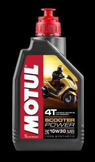 Моторне мастило SCOOTER POWER 4T SAE 10W30 MB (1L) 832201 MOTUL 105936