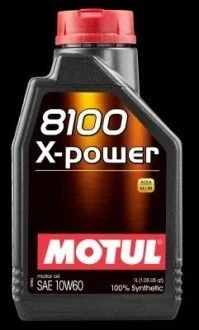 Масло моторное синт 8100 x-power 10w-60 sp a3/b4, 1л MOTUL 106142