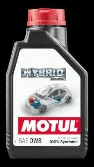 Моторна олива HYBRID (1L) 0W8 (гібридні авто) MOTUL 107155