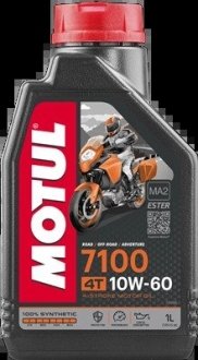 Масло моторное синт 7100 4t 10w-60 sn jaso ma-2, 1л MOTUL 109384