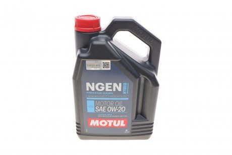 Моторное масло Hybrid 0W-20 синтетическое 4 л MOTUL 333107