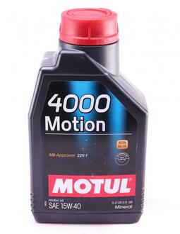 Моторное масло 4000 Motion 15W-40 минеральное 1 л MOTUL 386401