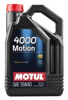 Моторное масло 4000 Motion 15W-40 минеральное 4 л MOTUL 386407