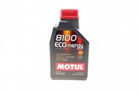 Моторное масло 8100 Eco-Nergy 5W-30 синтетическое 1 л MOTUL 812301 (фото 1)